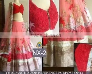 Tenuous Georgette On Net Designer Lehenga Saree/Online Shopping Lehenga Sarees thumbnail-2