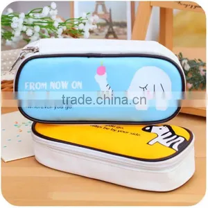 Hot Sell Fashion New Students Canvas Pencil Bag thumbnail-3