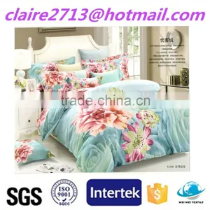 Wholesale Luxury Shiny Oriental Bedding Set Cotton Rayon Fabric thumbnail-1