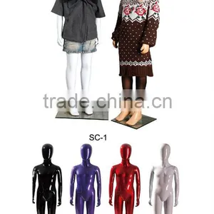 Lovely and Colorful Plastic Kid Mannequin Suitable for Various Clothes Hot on Sale thumbnail-1