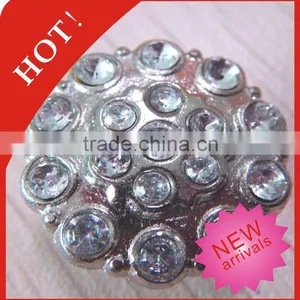 Crystal A Stone Metal Button For Lady Jeans thumbnail-1