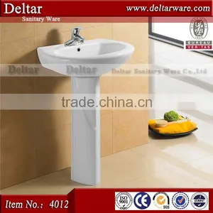 Hotel Cheap Two Piece Out Door Washhand Ceramic Basin Base on Chaozhou thumbnail-1