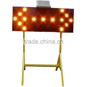 LED Flashing Solar Traffic Arrow Board for Road Work thumbnail-2