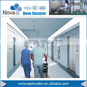 Geared Machine Room Hospital Elevator With Rated Speed 0.5m/s and 1m/s thumbnail-1