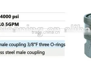 280 Bar Stainless Steel 3 O-rings Quick Ball Coupling thumbnail-1