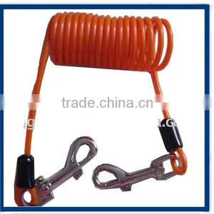 Spiral Cord Wire Tool Holder Lanyard With Carabiner and Key Ring on Two Ends thumbnail-2
