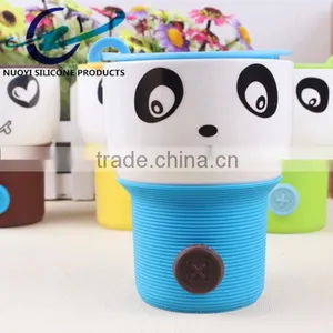 Silicone Cup Sleeve in Cute Panda Cup thumbnail-1