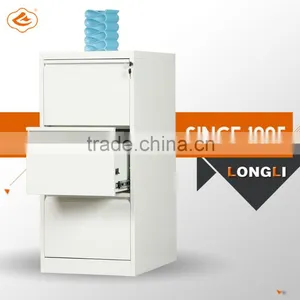 Vertical 3 Drawer Steel Filing Cabinet for File Storage in Office thumbnail-4