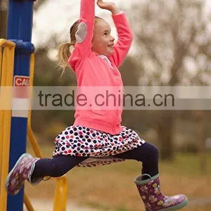 New Fashion Children's Waterproof Rubber Rain Boots in Fun Patterns for Girl thumbnail-3