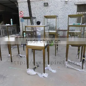 Luxury Store Fixtures Decoration Factory Custom Made Stainless Steel Metal Display Showcase and Stands for Cartier Jewelry thumbnail-4