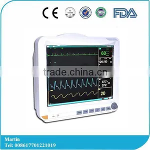 High Quality Cheap Price 15 Inch Handheld Portable Multi-Parameter Patient Monitor ECG, NIBP, SPO2, TEMP, RESP, PULSE-Shelly thumbnail-1