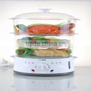 Keep Warm Plastic Electric Food Steamer Steam Cooker thumbnail-2