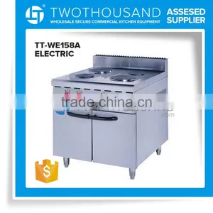 Industrial Electronic Kitchen 4 Round Heads Electric Cooking Plate With 1 Cabinet thumbnail-1