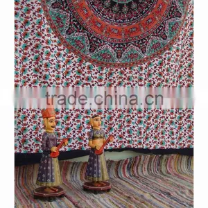 Bedspread Bed Cover Twin Size Indian Cotton Mandala Tapestry thumbnail-3