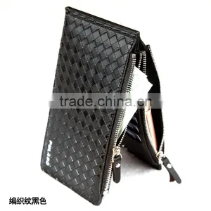 Man Popular Designs Hot in Your Side Woven Wallet With Zipper and Mutiple Pockets thumbnail-1