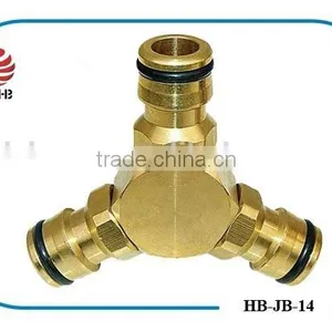 3/4 Brass Garden Swivel Hose Fittings,3-Way Splitters,Hose Connectors thumbnail-1