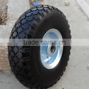 260 x 85mm PU Hand Trolley Wheel thumbnail-1