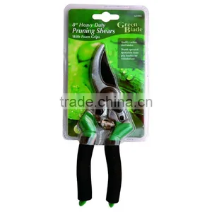 HEAVY DUTY PRUNING SHEARS 8" SOFT GRIP HANDLES IDEAL FOR GARDENING thumbnail-1