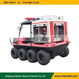 XBH 8X8-2 Fire-fight Truck All-Terrain Amphibious Vehicle Forest Fire Fighting 800cc 8 Wheels ATV Mini Fire Engine thumbnail-1