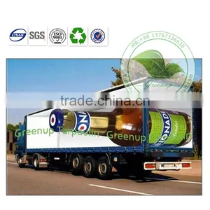 Cheap Durable Red PVC Coated Tarpaulin Side Truck Curtain Sets thumbnail-1