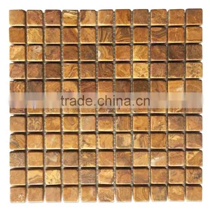 EXPORT QUALITY New Selling Attractive Style BROWN GOLDEN ONYX MOSAIC TILES COLLECTIONS thumbnail-5