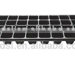Hydroponics Plant Germination System Using Plastic Germination Trays With Plants in Rockwool thumbnail-2