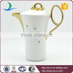 Ceramic Tableware Set Round Gold Plating Fancy Tea Set thumbnail-4