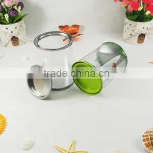 TOP Sale Round Tranparent Christmas Popcorn PVC Tin Bucket thumbnail-3