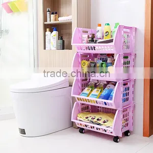 Household Storage 4 Tier Basket for Closet Office Garage Kitchen and Bathroom thumbnail-1