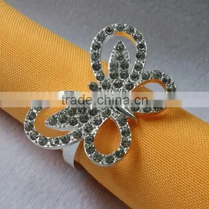 Jewelled Metal Alloy Butterfly Napkin Ring thumbnail-2