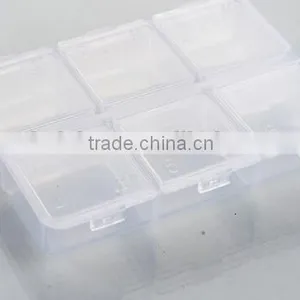 Cy275 Mini Portable Pill Organizer Empty Braille Drug Storage Box 6 Cells Medicine Case Box Creative Design Box thumbnail-6