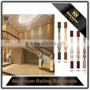 Floor Mounted Indoor Stairs Aluminum Handrail Profile thumbnail-5