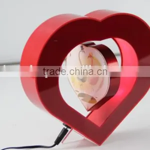 Maglev Rahmen With Heart Shape, Cool Magnetic Suspension Photo Frame With Heart Shape thumbnail-3
