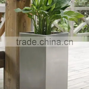 FO-9006 Outdoor Square Stainless Steel Flower Container thumbnail-3