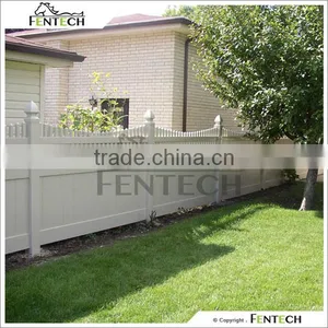 Fentech White Picket Top Plastic Fences for Gardens thumbnail-1