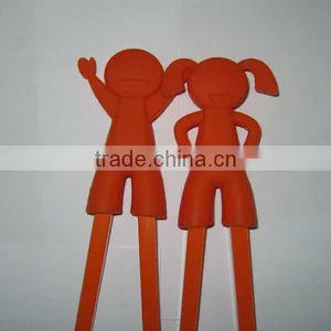2013 Colorful New Design Hot Sale Couple Cute Silicone Chopsticks Doll thumbnail-1
