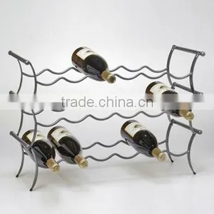 Wave Wine Bottle Lounge Gunmetal thumbnail-1