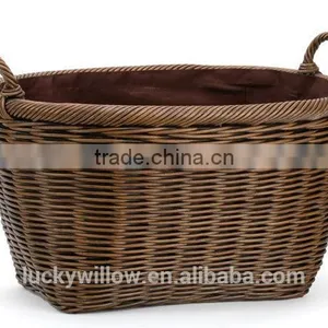 Oval Rattan/wicker Storage Basket Type/ Laundry Basket thumbnail-3