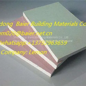 Good Prices for 7.5-15mm Partition Use Standard Size Plaster Board Gypsum Board thumbnail-1