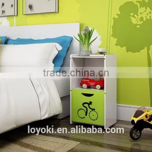 Hot Selling Wood Doors Designs Modern Cute Bedside Cabinet thumbnail-2