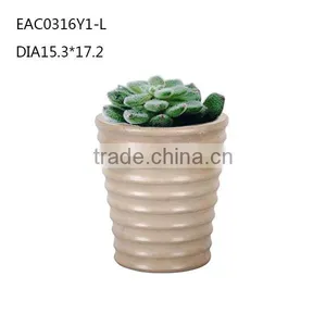 Big Lines Concrete Garden Ourdoor Balcony Flower Plant Pot thumbnail-3