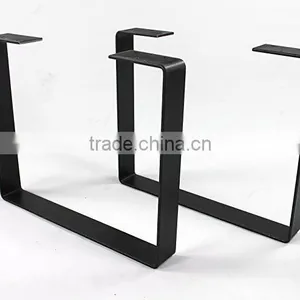 Online Sales Furniture Leg Type Antique Cast Iron Metal Table Base Black U Legs thumbnail-4