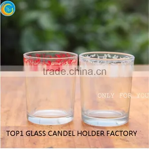 Red Glass Votive Holders Small Rose Gold Votive thumbnail-1