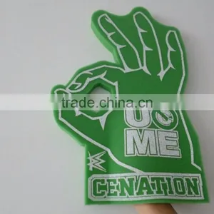 Green Sponge Foam Hand Gloves thumbnail-1