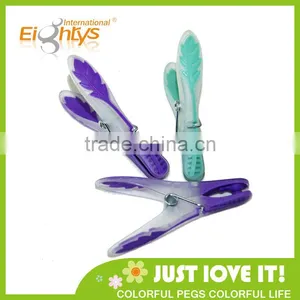 Best Selling High Quality Decorated Spring Strong Printed Soft Grip Clothes Pin thumbnail-2