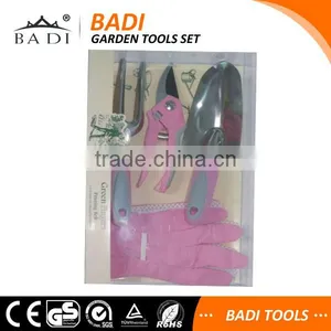 Pink Women Garden Floral Tools Set With Shovel/fork/hand Puner/glove thumbnail-1