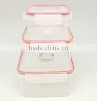 3PCS Clear Plastic Airtight And Water Proof Food Container Set thumbnail-1