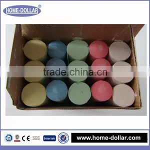 2016 Fashionable Best Seller Education Supplies 15pcs Square Sidewalk School Chalk With Color Box thumbnail-3