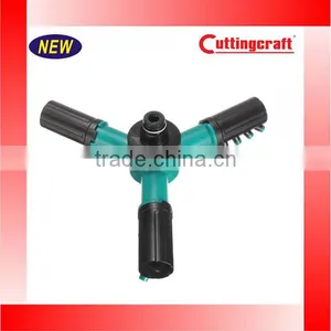 Blue and Black Color Lawn Water Sprinkler Plastic Rotating Adjustable 360 Degree Garden Irrigation thumbnail-3