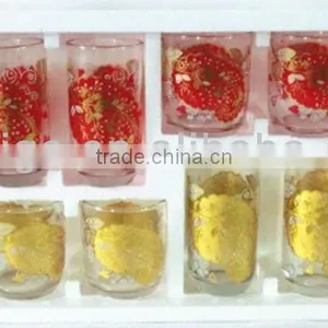 GH303 12pcs Glass Drinking Set With Deco thumbnail-1